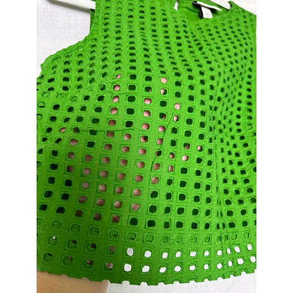 NWT GREEN Kate Spade New York x Target Women's Eyelet Shell Tank Top XXS - Picture 7 of 14